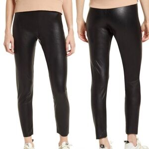 Lulus Ellianna Faux Leather High Waist Leggings Women’s SZ Medium in Black